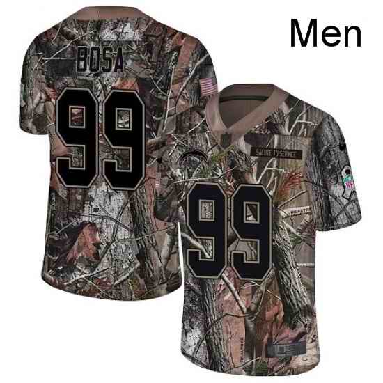 Men Nike Los Angeles Chargers 99 Joey Bosa Limited Camo Rush Realtree NFL Jersey